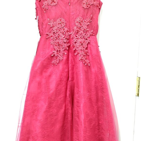 NWOT Baby Online DRESS Red Lace Dress 6 - Picture 11 of 16